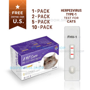 Feline Herpes test for Cats Virus Type-1 Antigen Rapid At-home Kit FHV Ag Viral Rhinotracheitis herpesvirus Positive Negative A-Pet-Care One Step Quick Testing instant Results Best Low Cost Near Me Nearby No Lab is serum plasma blood secretion to Use Get check complete How Much where I you can Box Snap first early symptoms signs Affordable strip Buy do they LFIA kitten lateral flow cheap free fast vet veterinarian instructions accurate detection witness Petco Petsmart Amazon bionote bio note