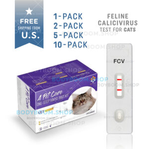 FCV test for cats Feline Calicivirus Calici Khaleesi Virus Antigen Ag Rapid at-home testing Kit 1 2 5 10 Pack Complete Serum Plasma secretions How to Use Get Low Cost Much Testing Quick No Lab A-Pet-Care One Step Nearby Near Me Instant Results Positive Negative Symptoms Signs Affordable Use Check LFIA Snap bionote bio note sample saliva anus vet veterinarian strip lateral flow