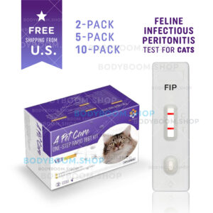 FIP FIPV Virus Antigen Rapid Test Home Test Kits for Cats and Kittens 2 5 10 Pack Feline Ag Antigen Infectious Peritonitis Enteric Rapid At-Home Kit Positive Negative A-Pet-Care One Step Quick Testing instant Results Best Low Cost Near Me Nearby No Lab is serum How to Use Get check complete How Much where I you can Box Snap first early symptoms signs Affordable strip Buy do they LFIA lateral flow cheap free fast vet veterinarian instructions accurate detection witness Petco Petsmart Amazon bionote bio note